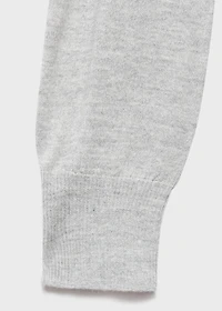 Turtleneck sweater with knot