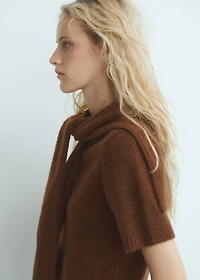 Short-sleeved combined sweater
