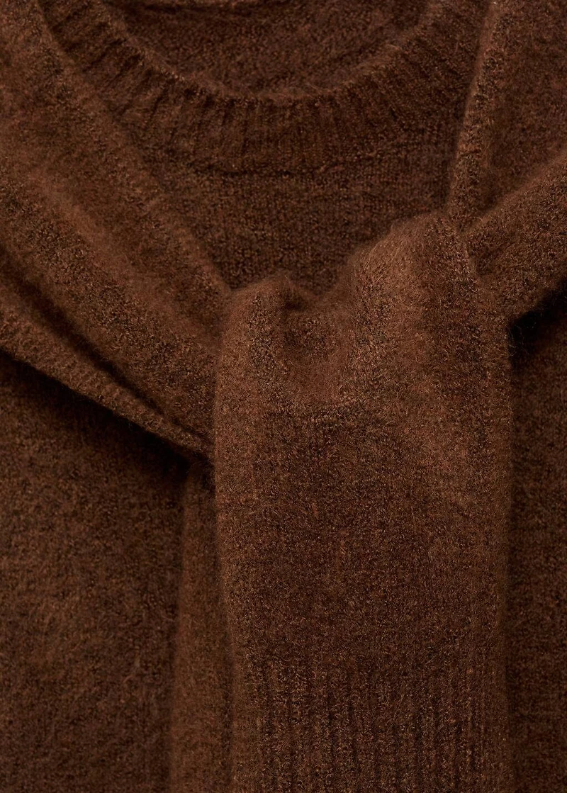 Short-sleeved combined sweater