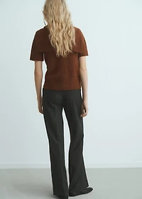 Short-sleeved combined sweater