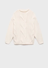 Oversized cable-knit sweater