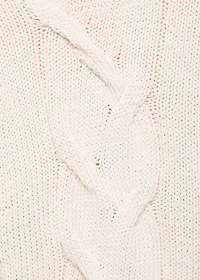 Oversized cable-knit sweater