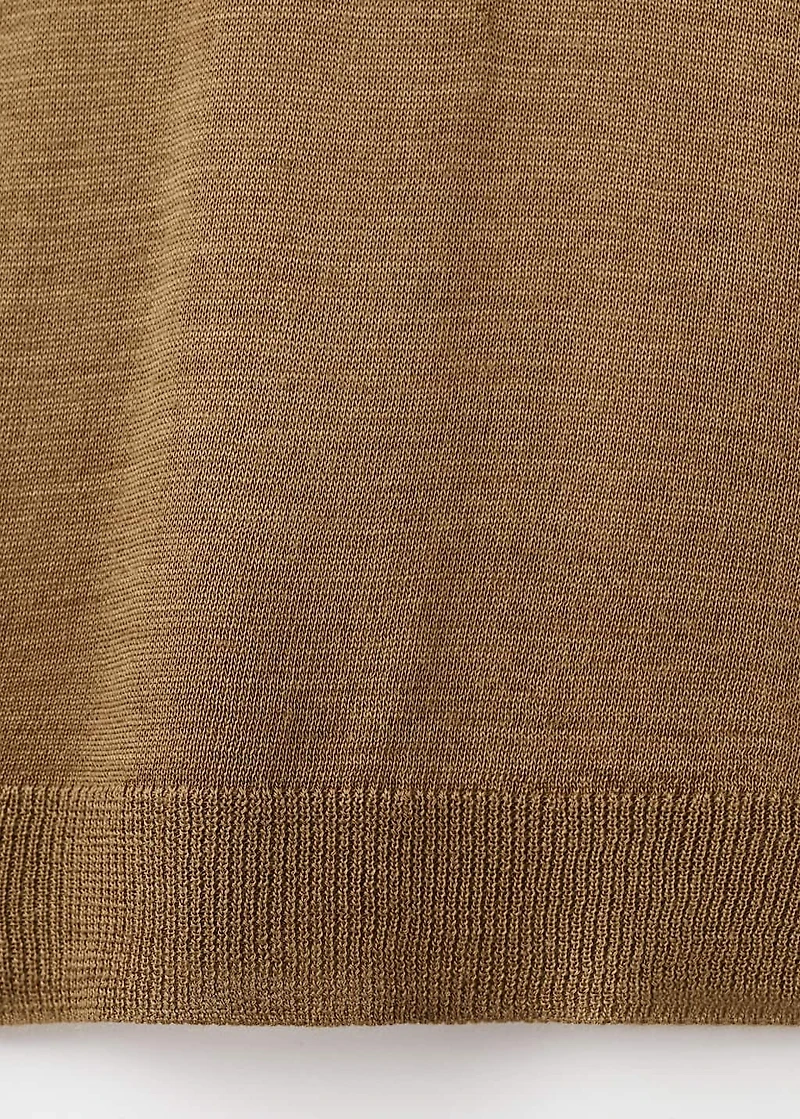 Wool-blend turtleneck sweater