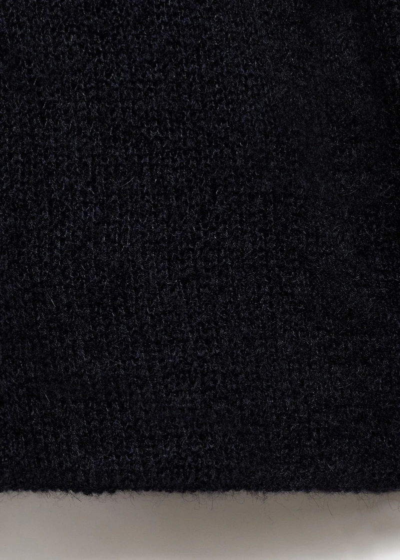 Semitransparent knitted sweater