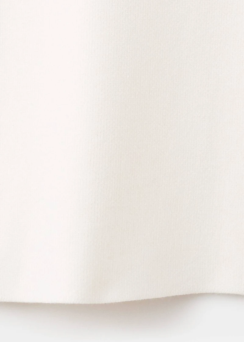 Short-sleeved turtleneck sweater