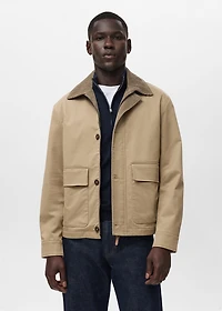 Water-repellent jacket with pockets