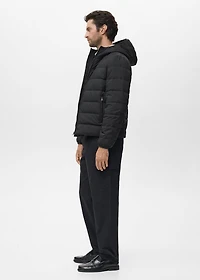 Quilted jacket with down and feather filling
