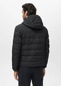 Quilted jacket with down and feather filling