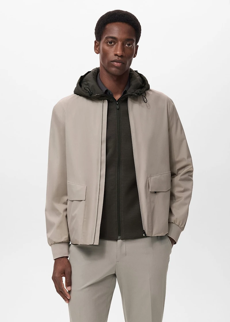 Technical waterproof jacket