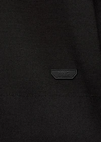 Breathable zip-neck sweater