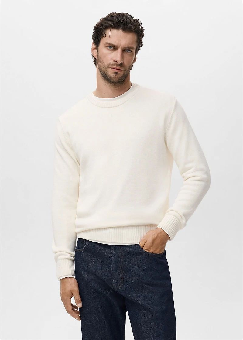 Fine-knit sweater