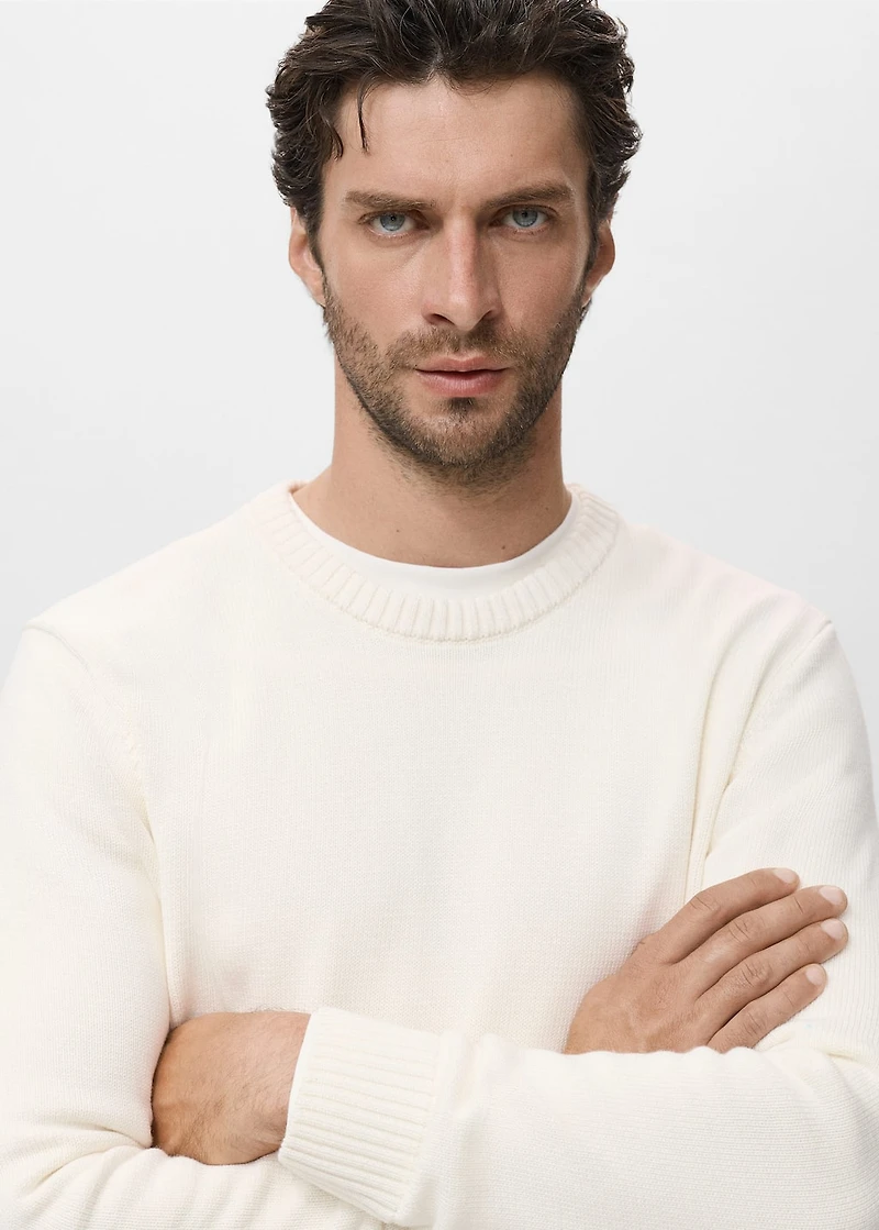 Fine-knit sweater