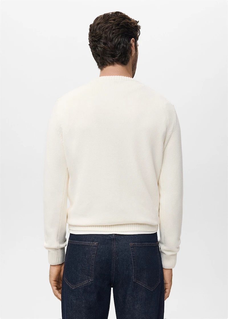 Fine-knit sweater