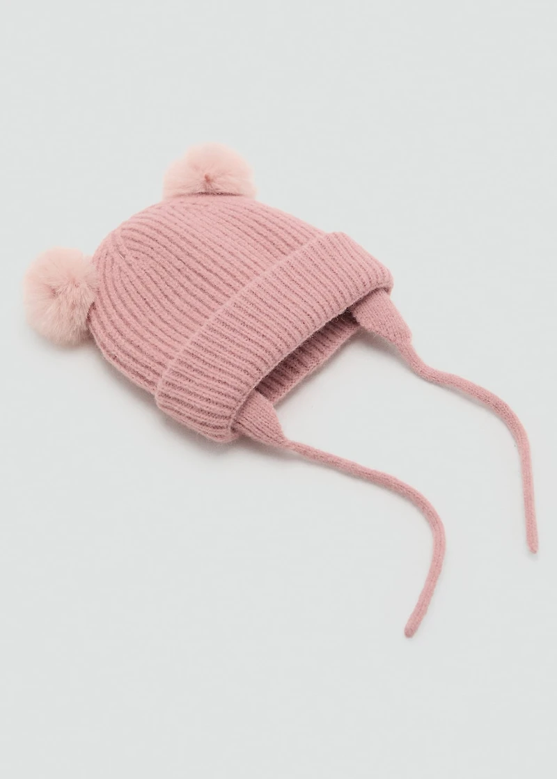 Knitted bobble hat