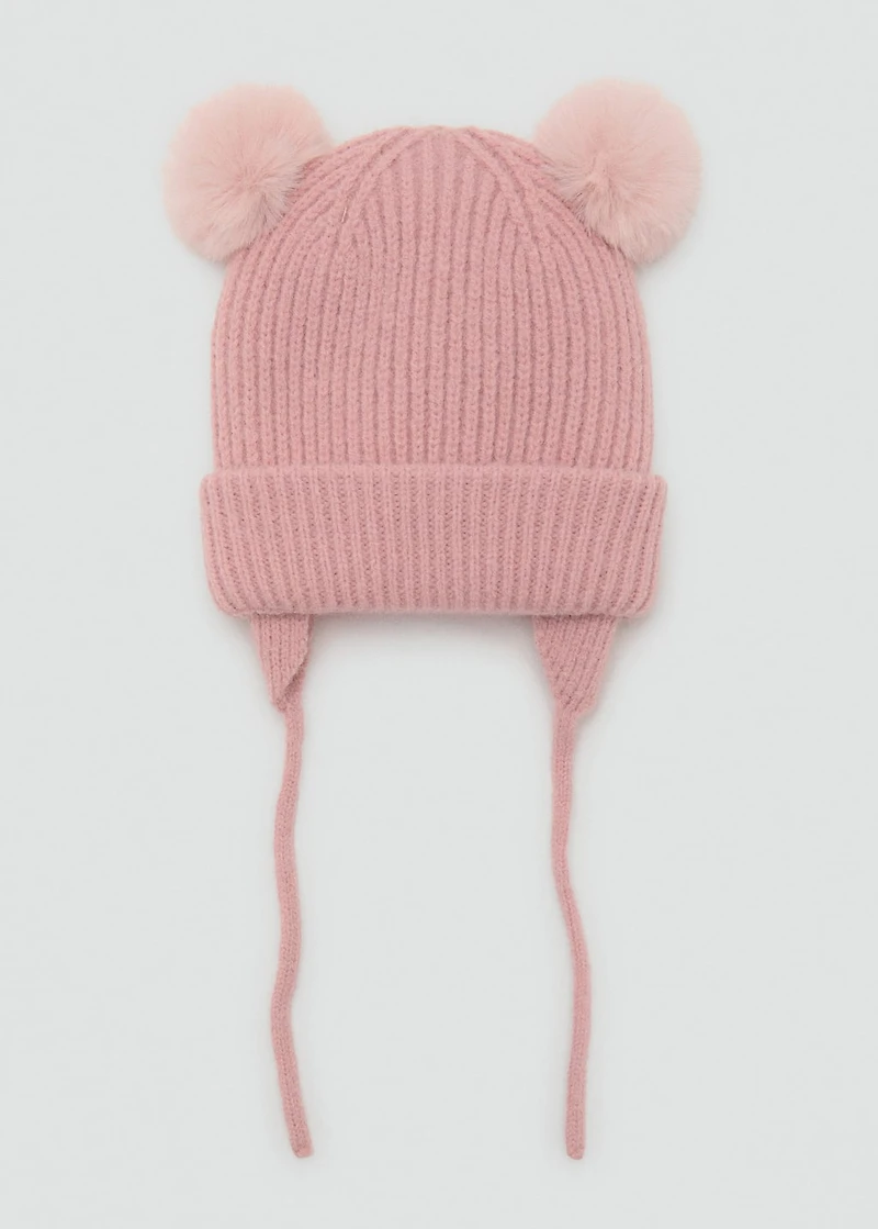 Knitted bobble hat
