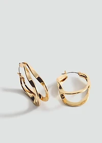Twisted hoop earrings