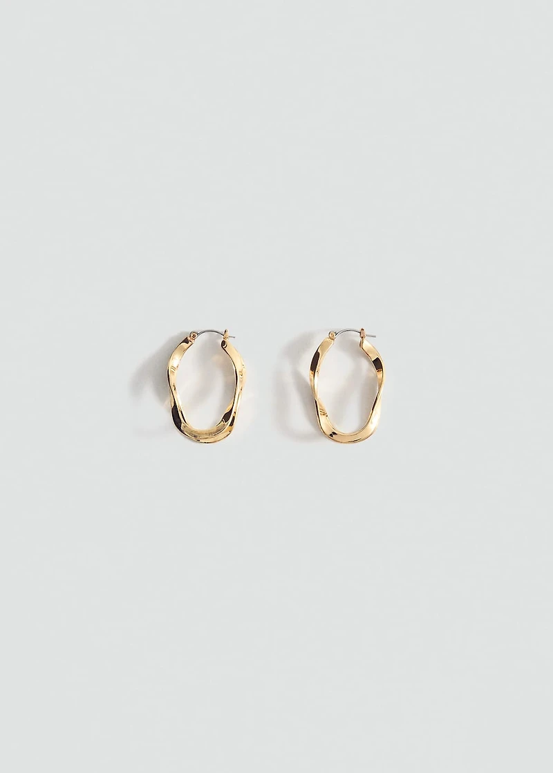 Twisted hoop earrings