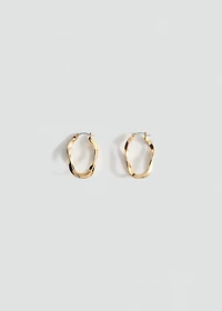 Twisted hoop earrings