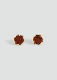 Combined flower earrings