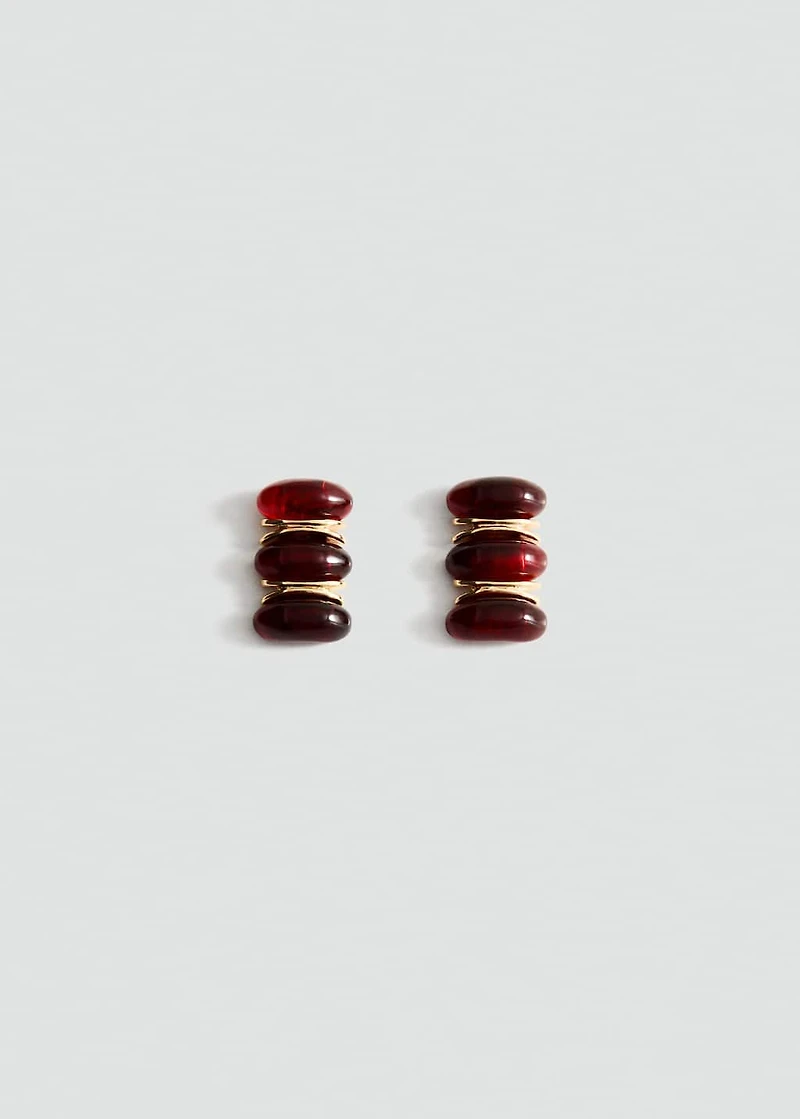 Embossed spiral earrings