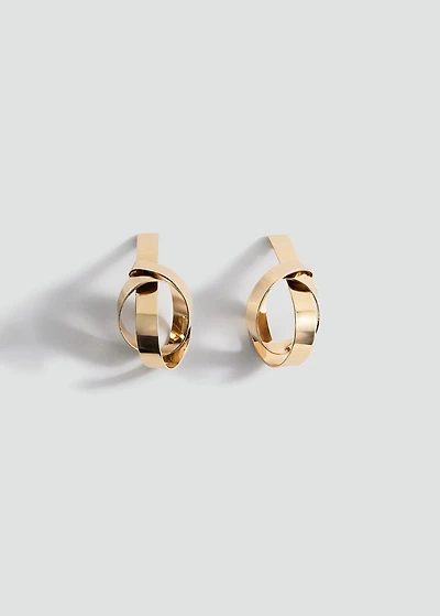 Intertwined knot earrings
