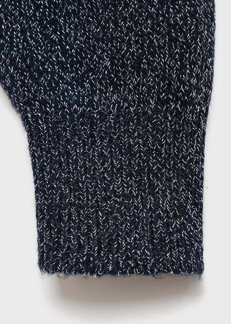 Lurex sweater with cut-out