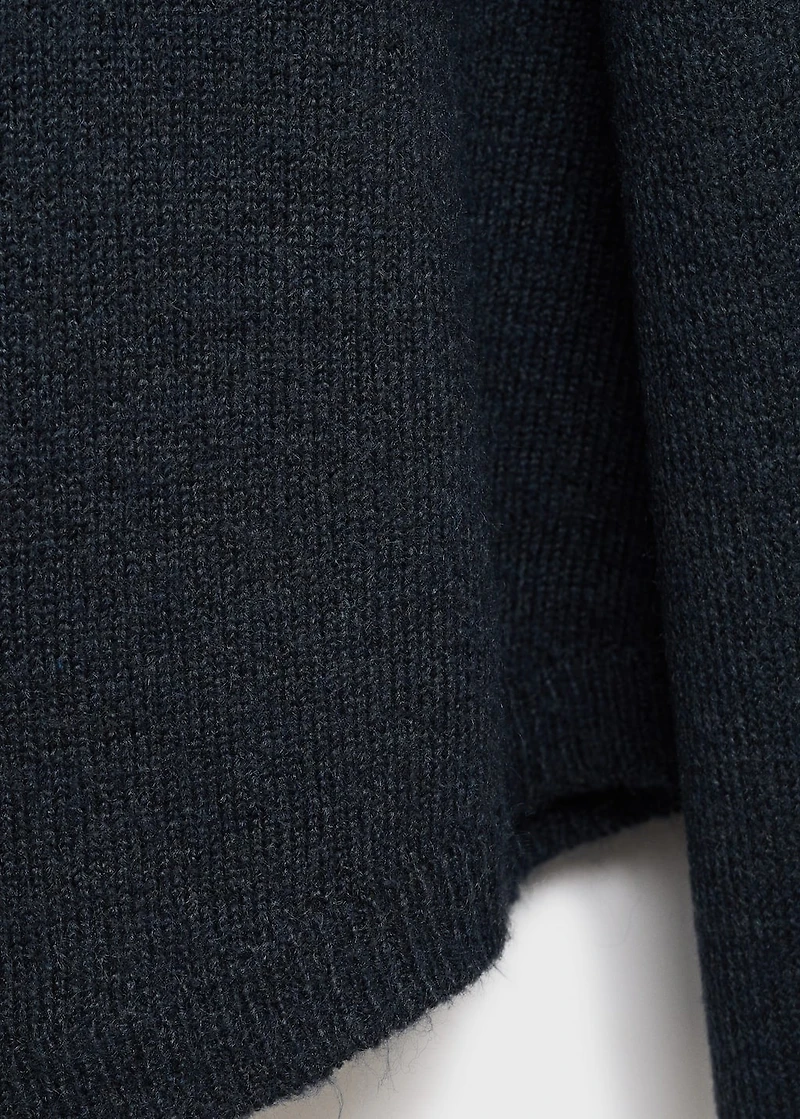 Asymmetric knit sweater