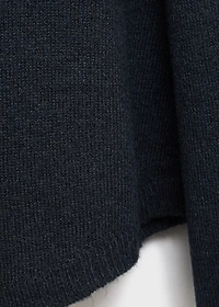 Asymmetric knit sweater