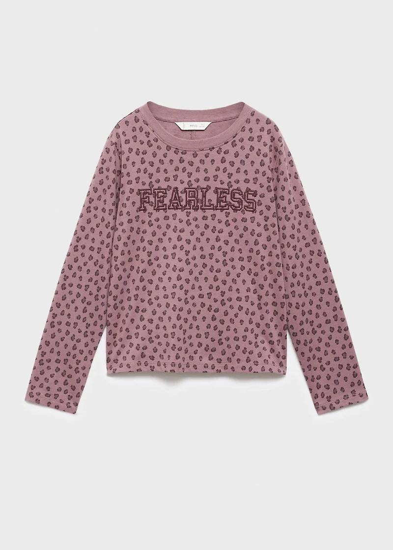 Leopard-print T-shirt