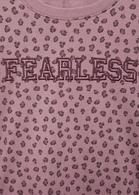 Leopard-print T-shirt