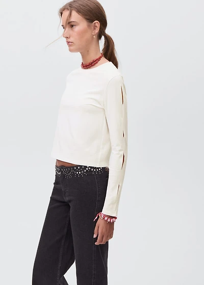 Cut-out t-shirt