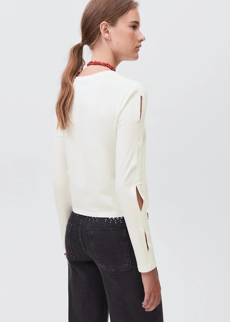 Cut-out t-shirt