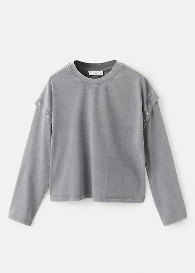Bead detail T-shirt