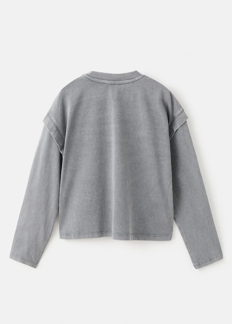 Bead detail T-shirt