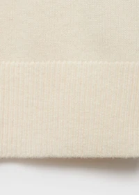 High collar wool sweater