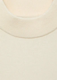 High collar wool sweater