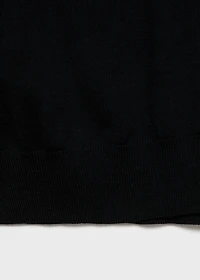 100% wool V-neck sweater