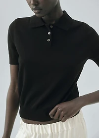 100% wool polo-neck sweater