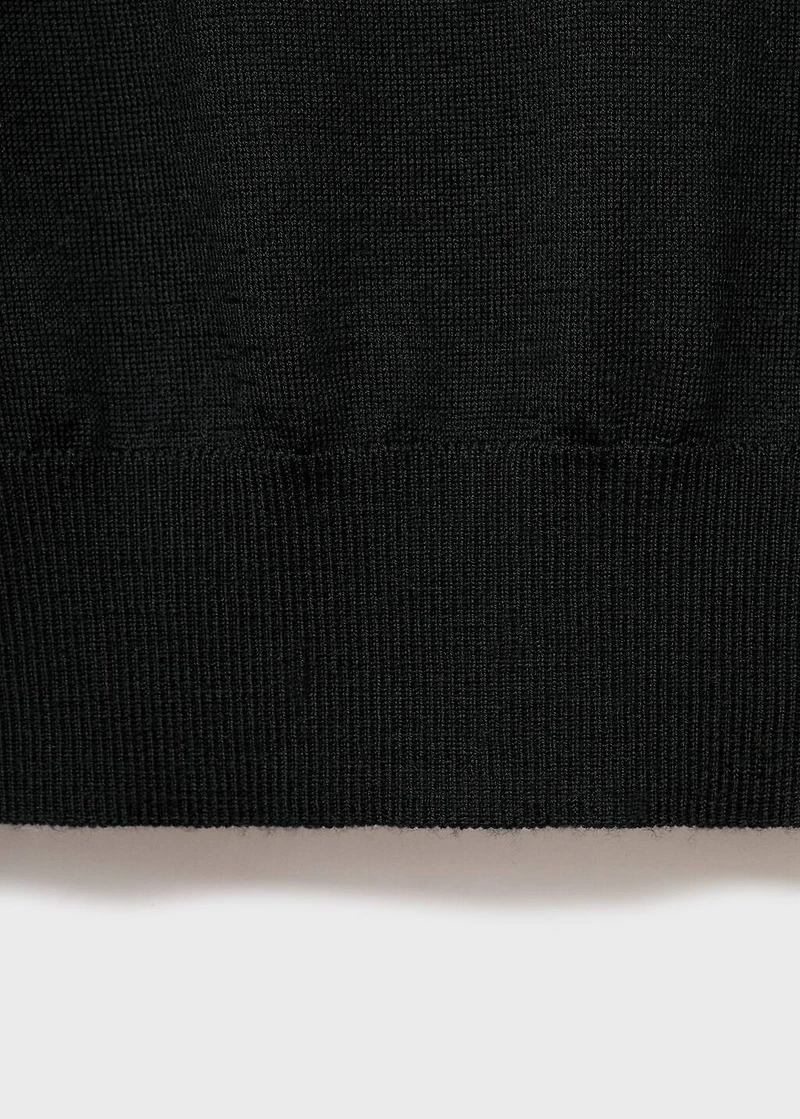 100% wool polo-neck sweater