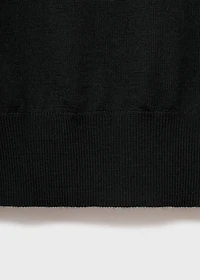 100% wool polo-neck sweater