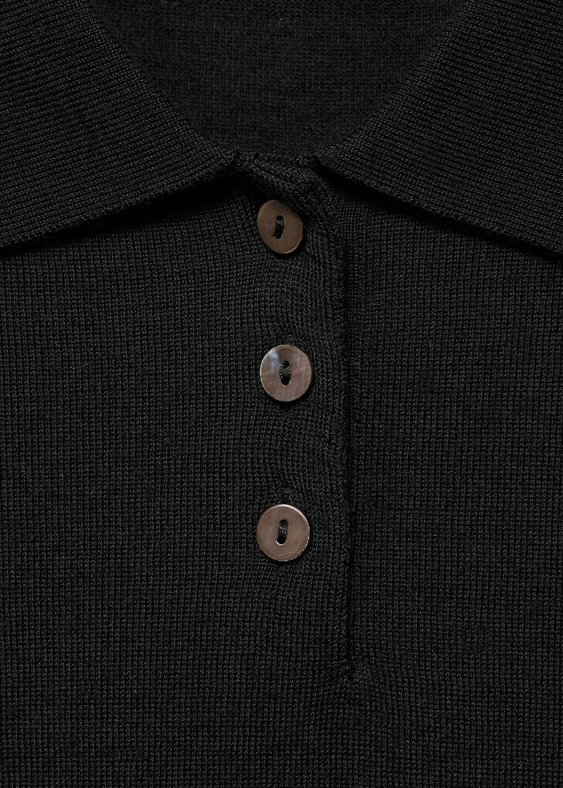 100% wool polo-neck sweater