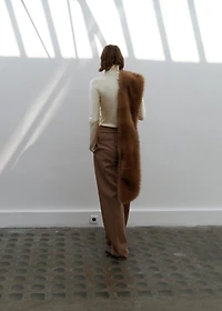100% wool pants with elastic waist