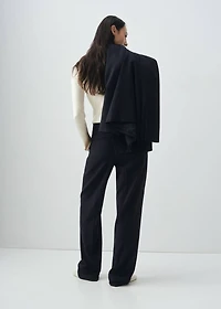 Pinstripe suit trousers