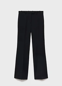 Mid-rise flare pants