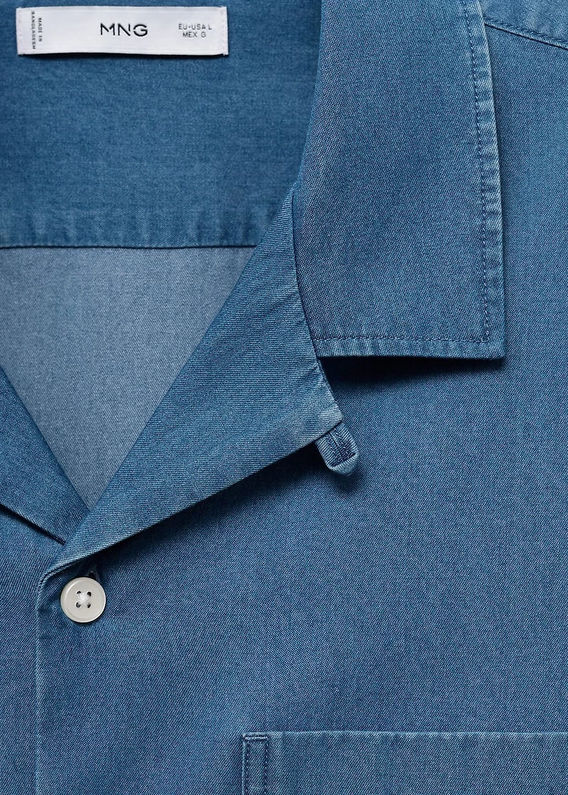 100% cotton denim shirt