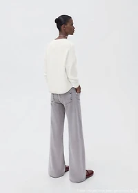 Long-sleeve knitted sweater