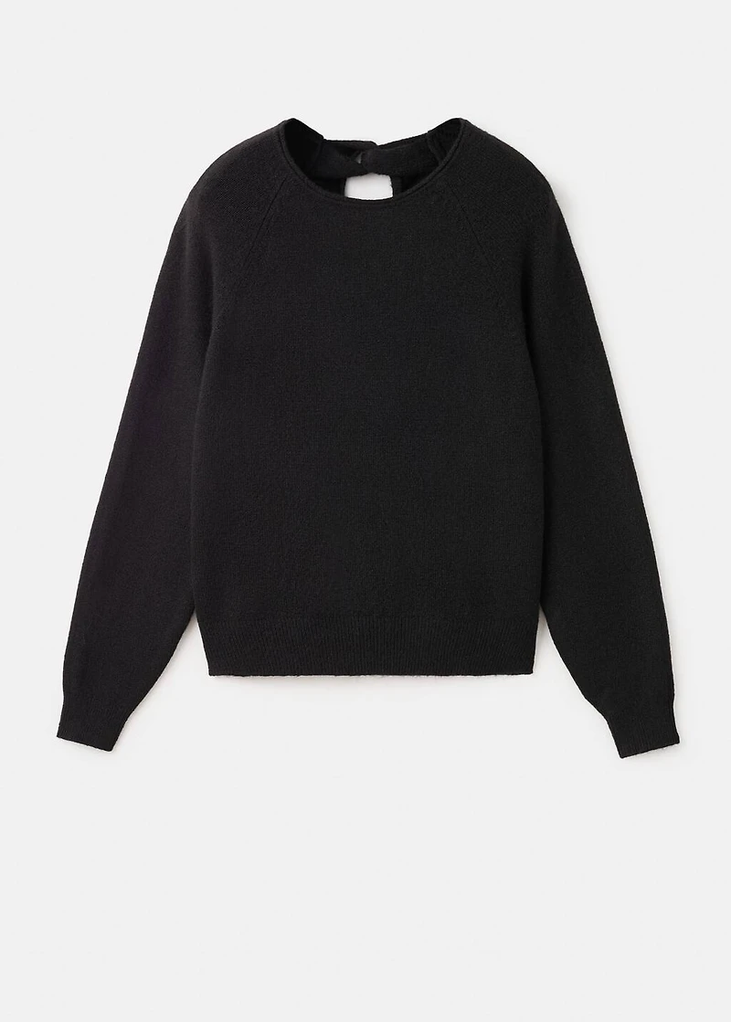 Wool-blend knit sweater