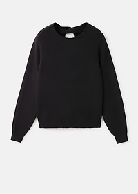 Wool-blend knit sweater