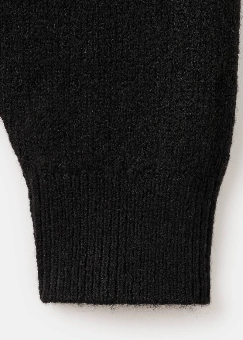 Wool-blend knit sweater