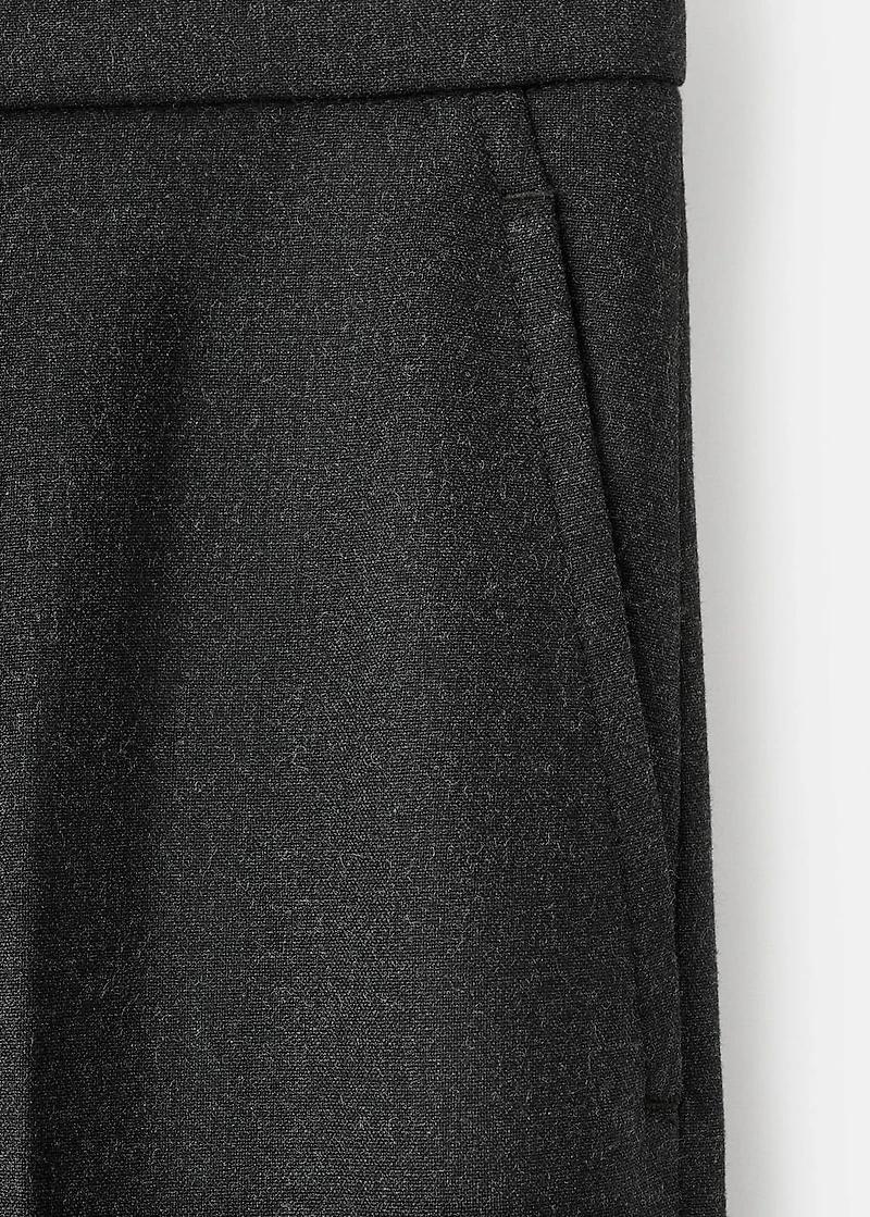 Pleated suit pants